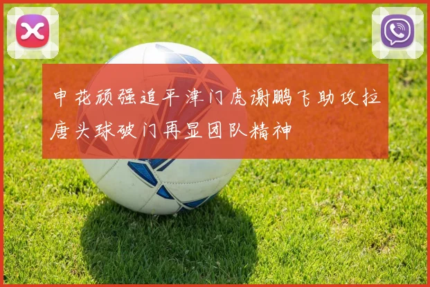 申花顽强追平津门虎谢鹏飞助攻拉唐头球破门再显团队精神